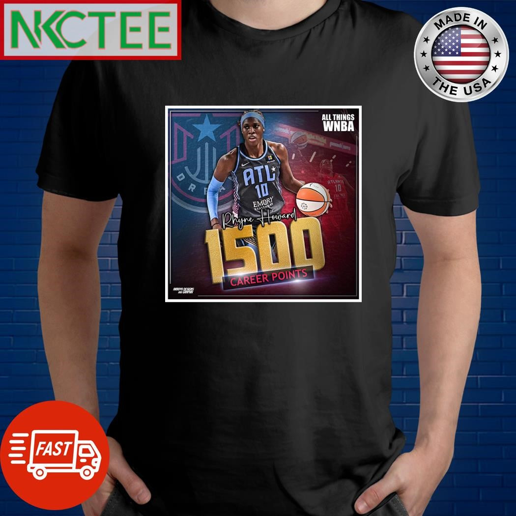 Rhyne Howard has surpassed 1,500 career points shirt