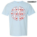 Ribbon USA Monogram Comfort Colors T-Shirt 'NLB' Hoodie, Sweatshirt | PureTeeCo.com
