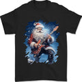 Rock Santa Playing Electric Guitar Christmas Xmas Mens T-Shirt 100% Cotton Made in USA Hoodie, Sweatshirt | PureTeeCo.com
