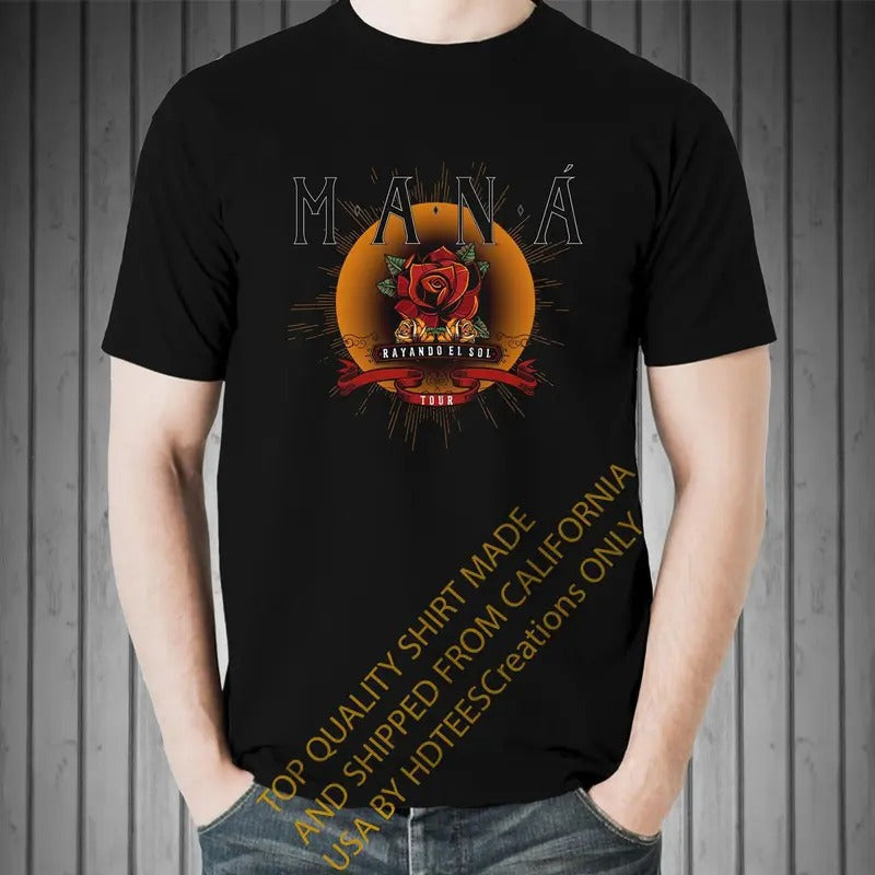 Rock en español MANA 2019 Men's T-Shirt Playera Casual Classic Hoodie, Sweatshirt | PureTeeCo.com