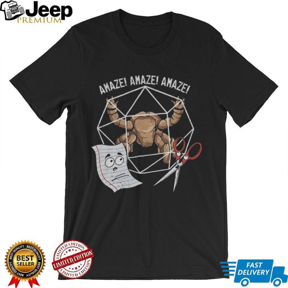 Rocky Paper Scissors amaze amaze amaze shirt