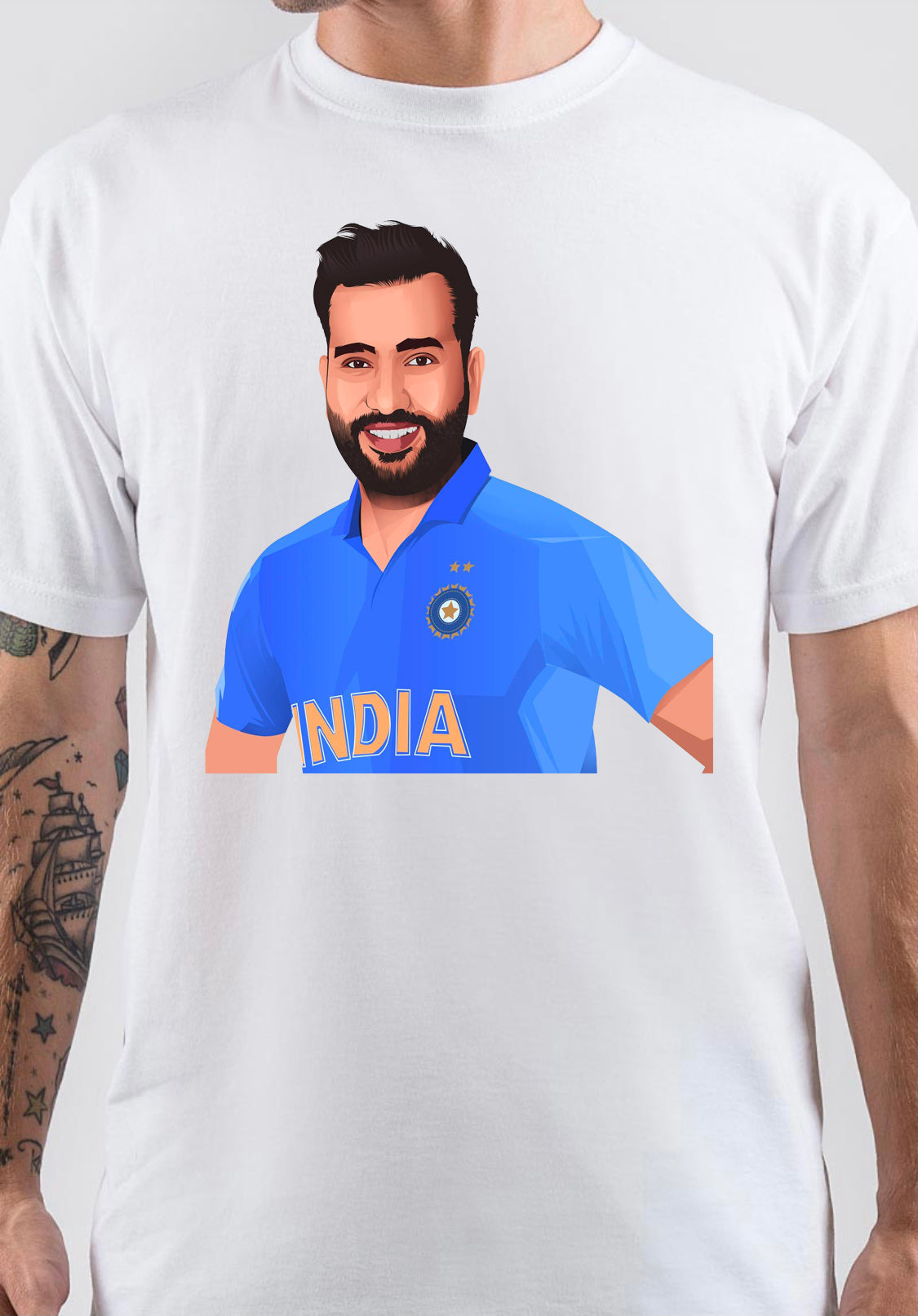Rohit Sharma T-Shirt Style004 Hoodie, Sweatshirt | PureTeeCo.com