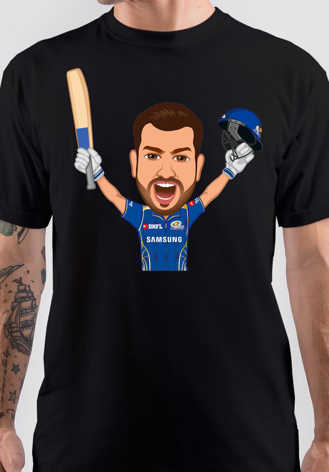 Rohit Sharma T-Shirt Style002 Hoodie, Sweatshirt | PureTeeCo.com