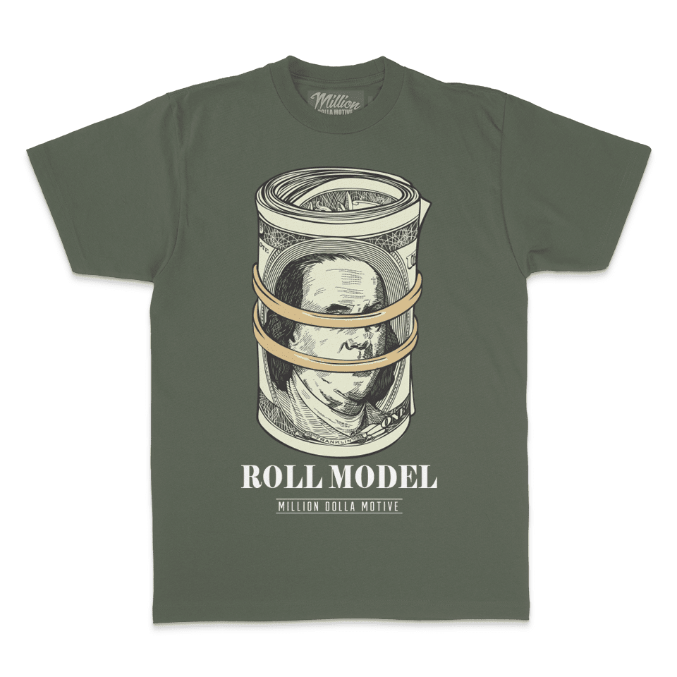 Roll Model - Olive T-Shirt Hoodie, Sweatshirt | PureTeeCo.com