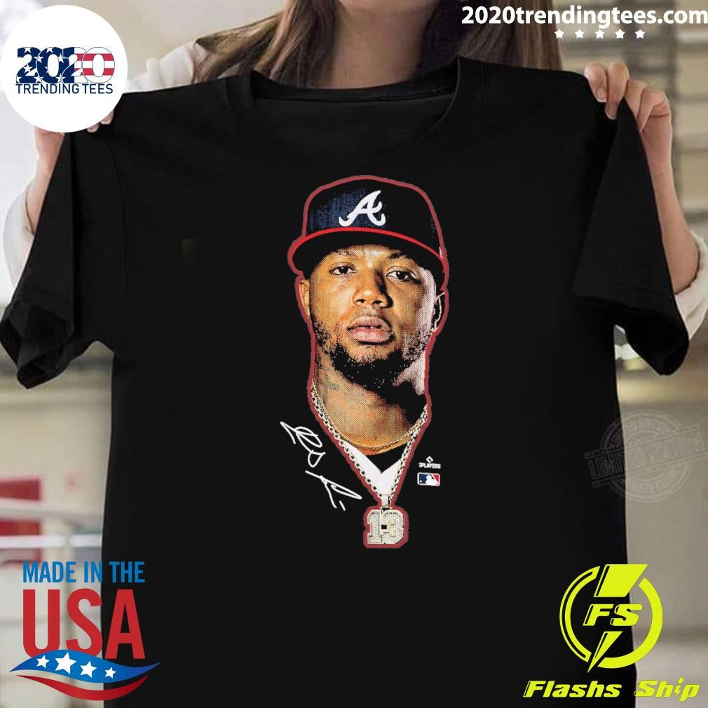 Ronald Acuña Jr. Atlanta Braves Outerstuff Youth Headliner Signature Shirt