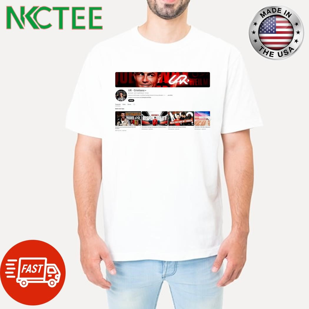 Ronaldo’s new YouTube channel shirt