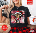 Rudolph Comfort Colors, Trendy Women's Christmas Tshirt Hoodie, Sweatshirt | PureTeeCo.com