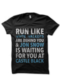 Run Like White Walker Chasing You Black T-Shirt Hoodie, Sweatshirt | PureTeeCo.com