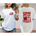 Running On Dr Pepper And Sprayer 2 Sided Sweatshirt T-shirt Fashion Womenswear Hoodie | PureTeeCo.com