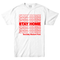 Stay Home White T-Shirt Hoodie, Sweatshirt | PureTeeCo.com (Image 1)