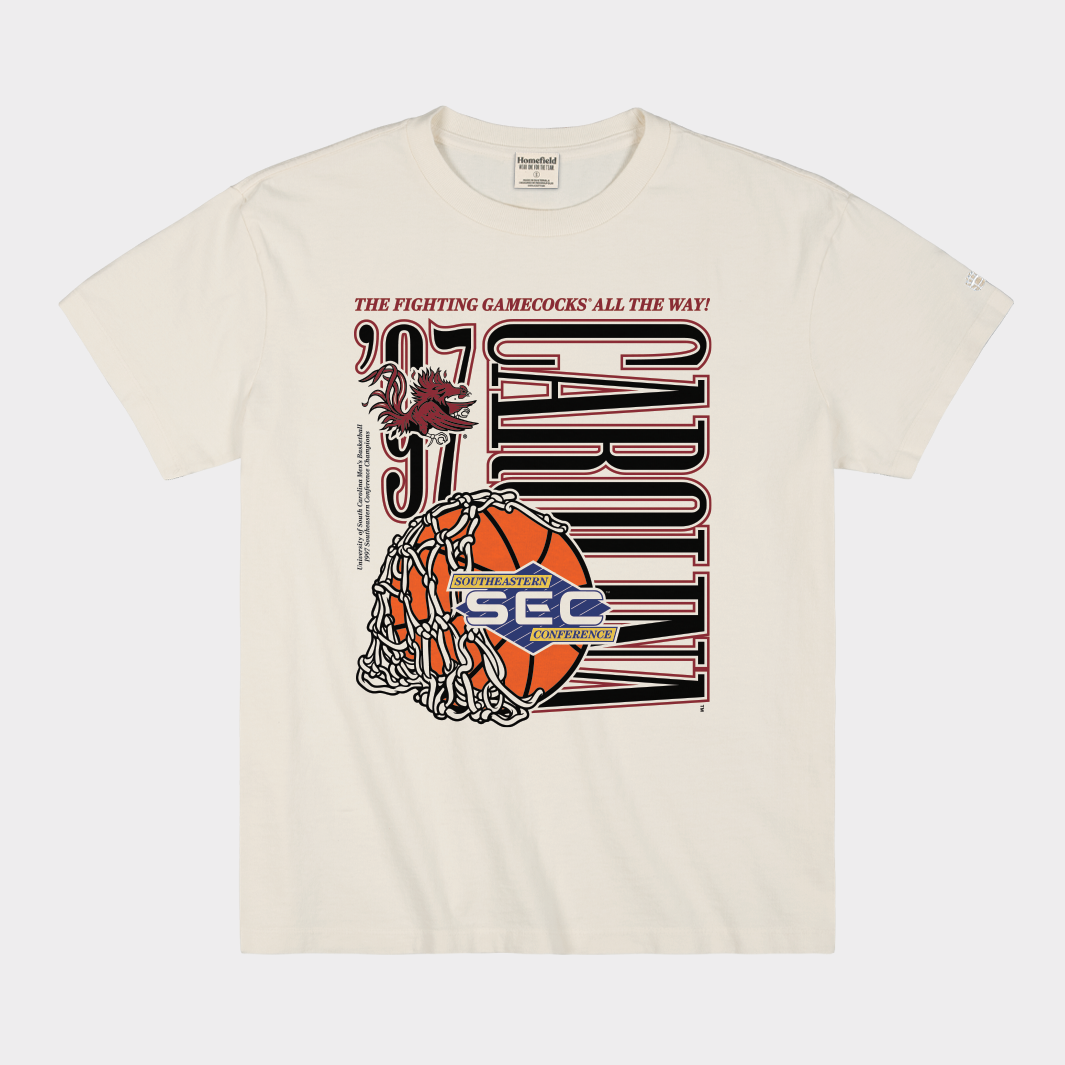 South Carolina Men's Basketball 1997 SEC Champions Heavyweight Tee Style001 Hoodie, Sweatshirt | PureTeeCo.com