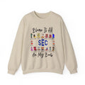 SEC Blame It on My Boots Sweatshirt, Funny Graphic Sweatshirt, College Football Fan Gift, Unisex Casual Wear Game Day...