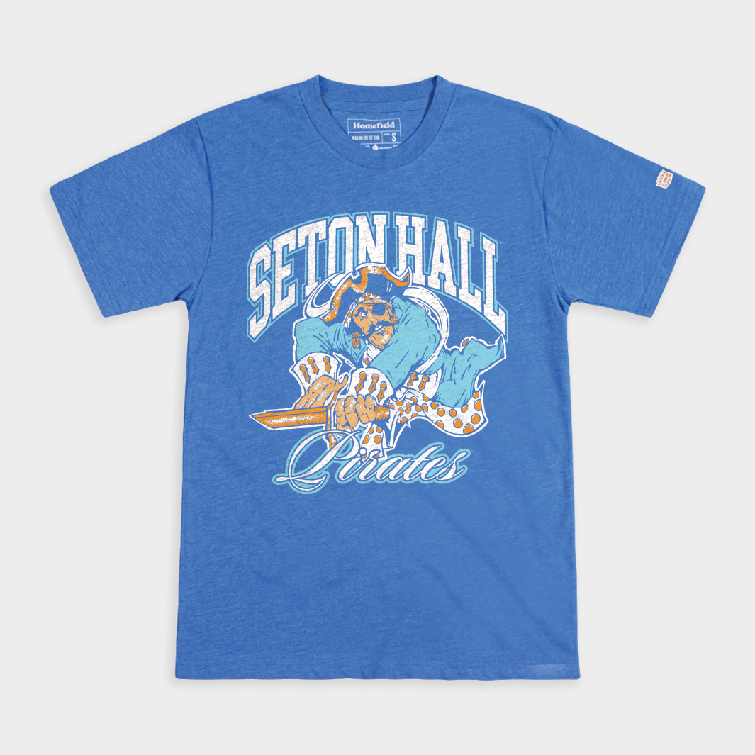 Seton Hall Pirates Throwback Tee Hoodie, Sweatshirt | PureTeeCo.com