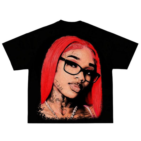 SEXYY RED TEE, Graphic Tee Iconic Style for Rap Fans
