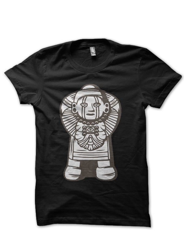 Mayan, Aztec, indian Black Half Sleeve T-Shirt Hoodie, Sweatshirt | PureTeeCo.com