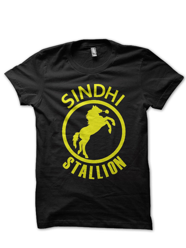 Sindhi Stallion Black T-Shirt Hoodie, Sweatshirt | PureTeeCo.com
