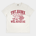 Saint Joseph's "The Hawk Will Never Die" Heavyweight Tee Hoodie, Sweatshirt | PureTeeCo.com