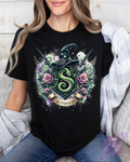 FLORAL SLITHER TEE Hoodie, Sweatshirt | PureTeeCo.com (Image 1)