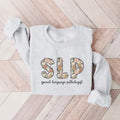SLP Floral Speech Language Pathologist Sweatshirt, SLP Gifts, Future Speech Therapist Graduation Tee Casual Classic...