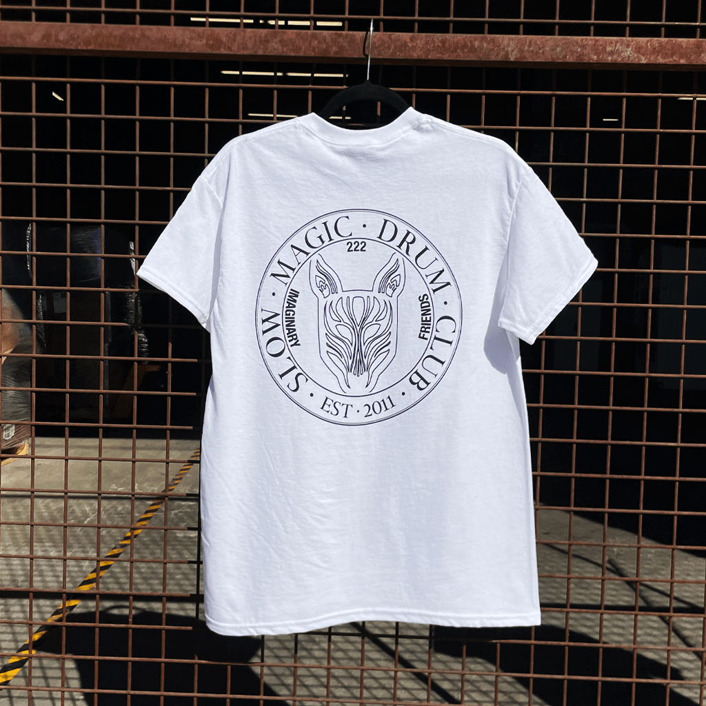 Drum Club White T-Shirt Hoodie, Sweatshirt | PureTeeCo.com (Image 4)