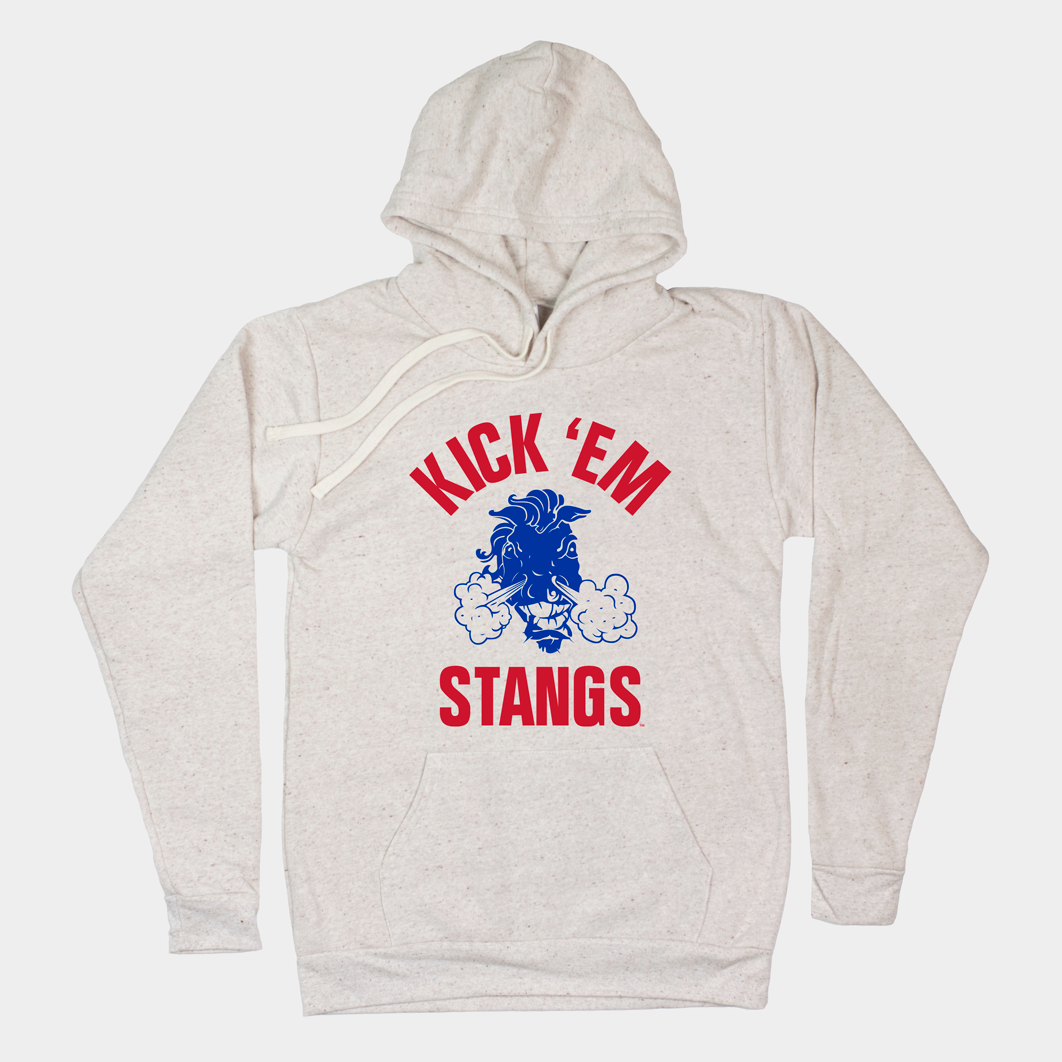 Kick Em Stangs SMU Hoodie T-Shirts, Sweatshirt | PureTeeCo.com
