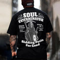 SOUL EXTERMINATOR Ridding Pests For Good Skeleton Print Men's T-Shirt Hoodie, Sweatshirt | PureTeeCo.com