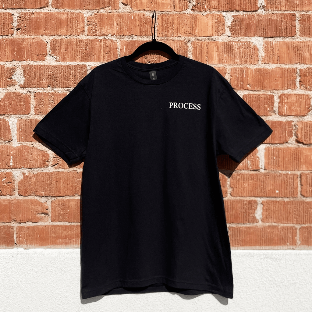Process Black T-Shirt Hoodie, Sweatshirt | PureTeeCo.com (Image 4)