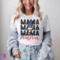 Mama Lightning Flag Tee Hoodie, Sweatshirt | PureTeeCo.com (Image 1)