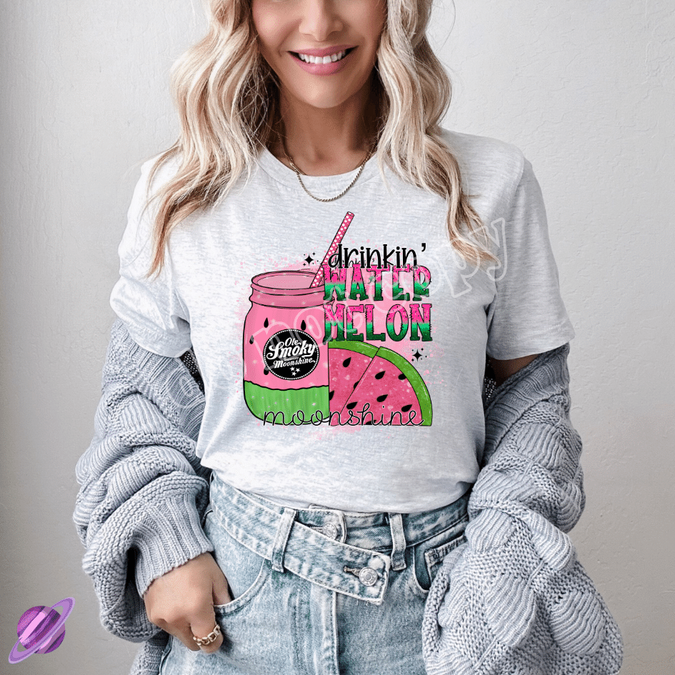 DRINKIN WATERMELON TEE Hoodie, Sweatshirt | PureTeeCo.com (Image 1)