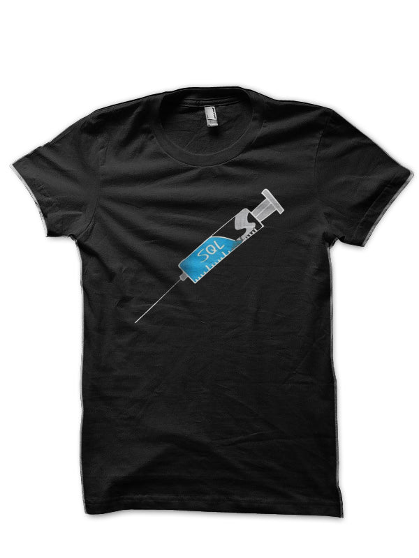 SQL Injection Black T-Shirt Hoodie, Sweatshirt | PureTeeCo.com