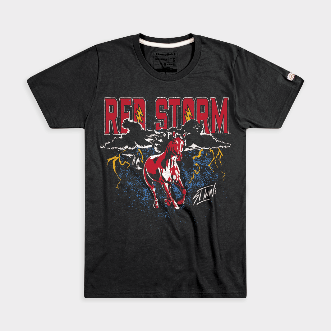 St. John's Red Storm Vintage-Inspired Thunder Tee Style001 Hoodie, Sweatshirt | PureTeeCo.com