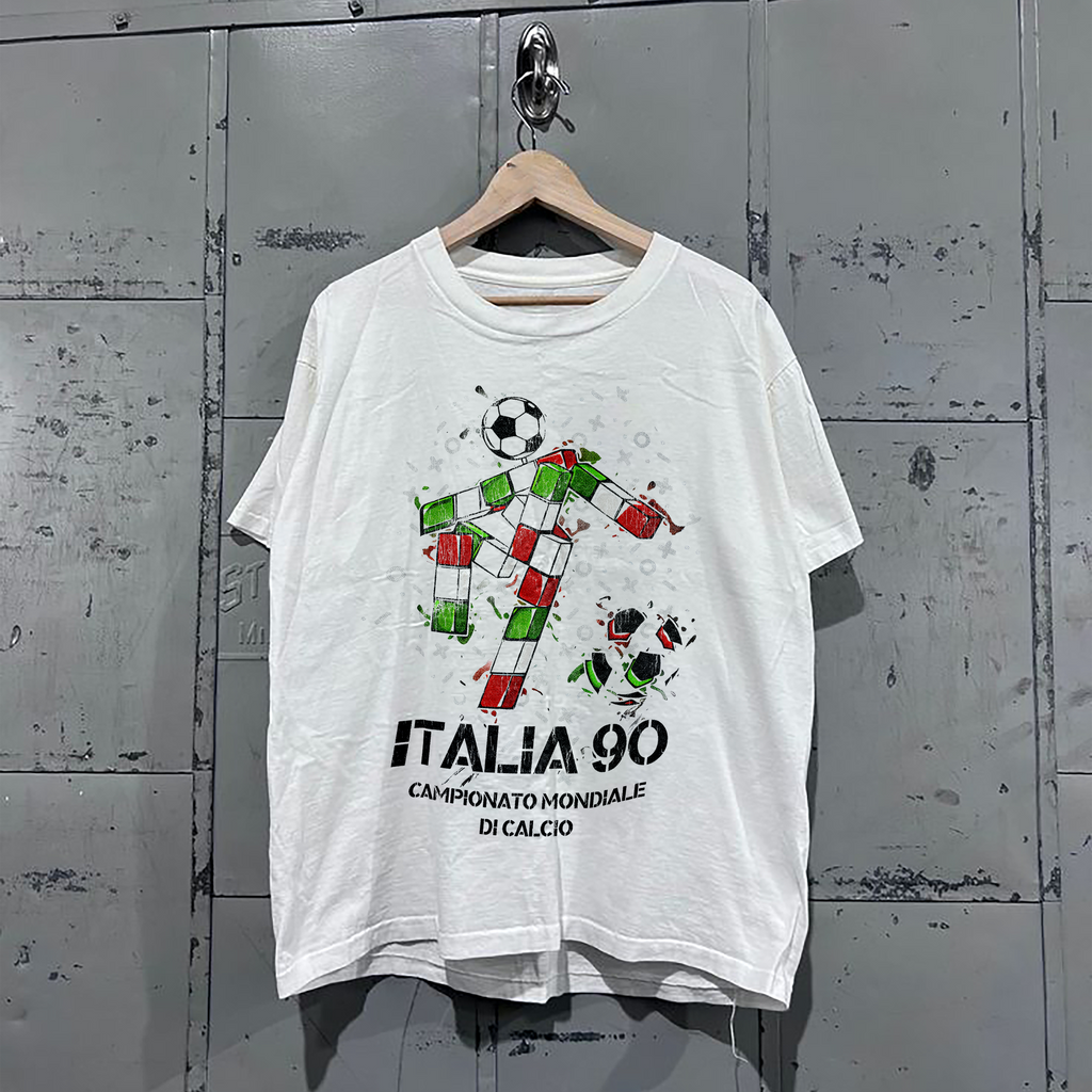 ITALIA 1990 WORLDCUP PROMO VINTAGE WASHED WHITE TSHIRT Hoodie, Sweatshirt | PureTeeCo.com