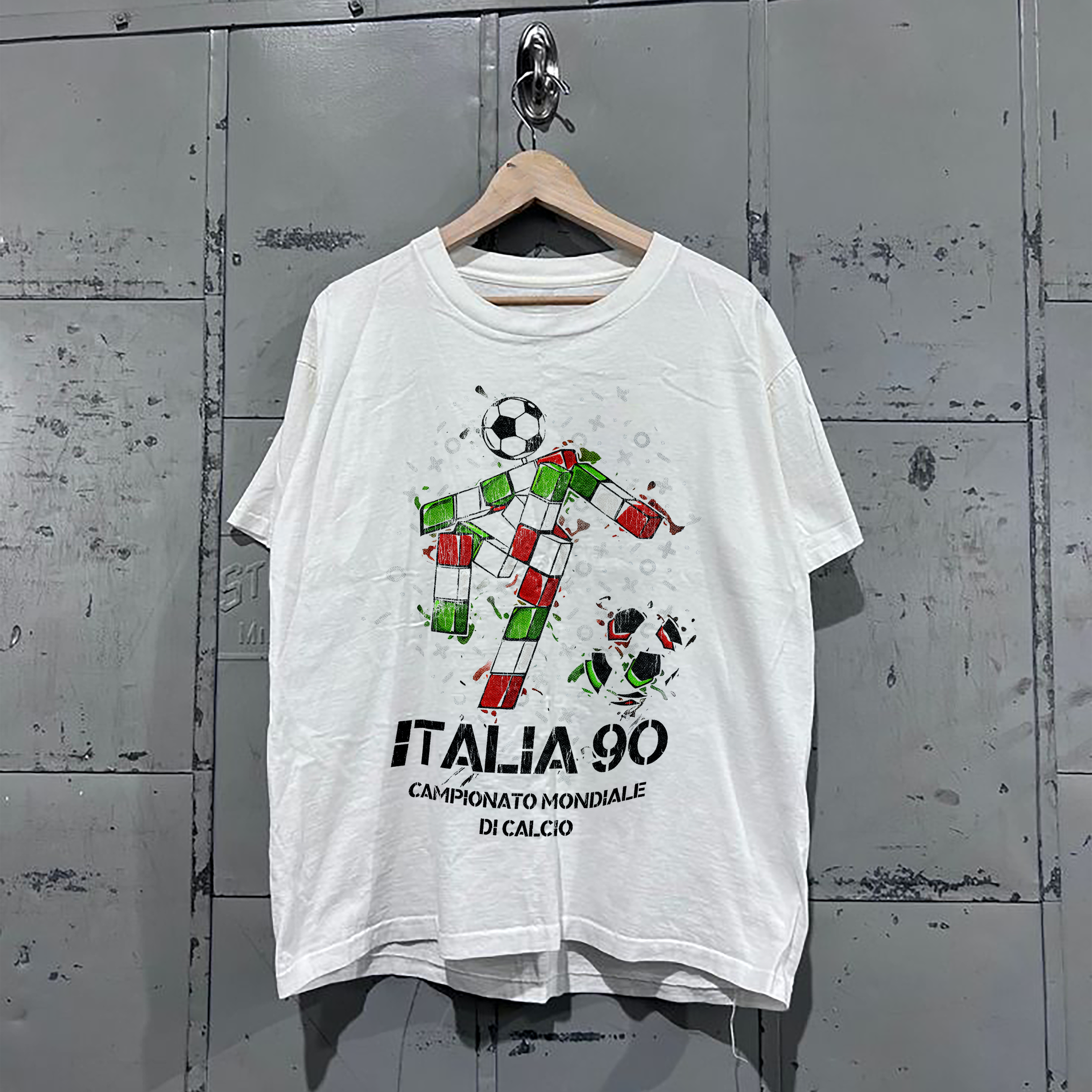 ITALIA 1990 WORLDCUP PROMO VINTAGE WASHED WHITE TSHIRT Hoodie, Sweatshirt | PureTeeCo.com