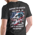 SUPPORT THE COUNTRY YOU LIVE IN (#2 design). T Shirt Hoodie, Sweatshirt | PureTeeCo.com