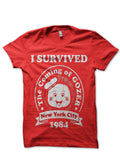 Surviving 1984 Red Half Sleeve T-Shirt Hoodie, Sweatshirt | PureTeeCo.com