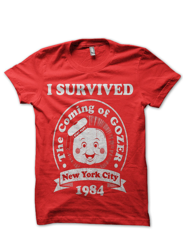 Surviving 1984 Red Half Sleeve T-Shirt Hoodie, Sweatshirt | PureTeeCo.com