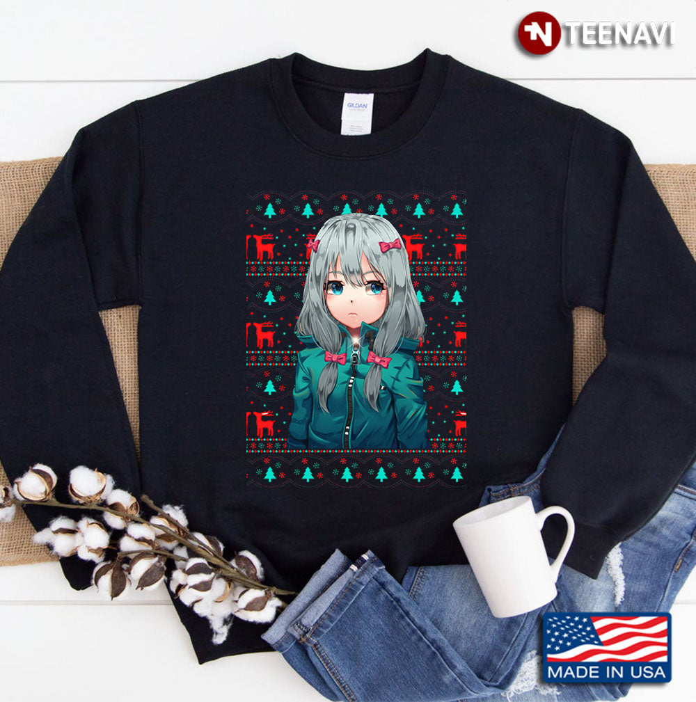 Ugly Christmas Sweater Anime Manga Sweatshirt