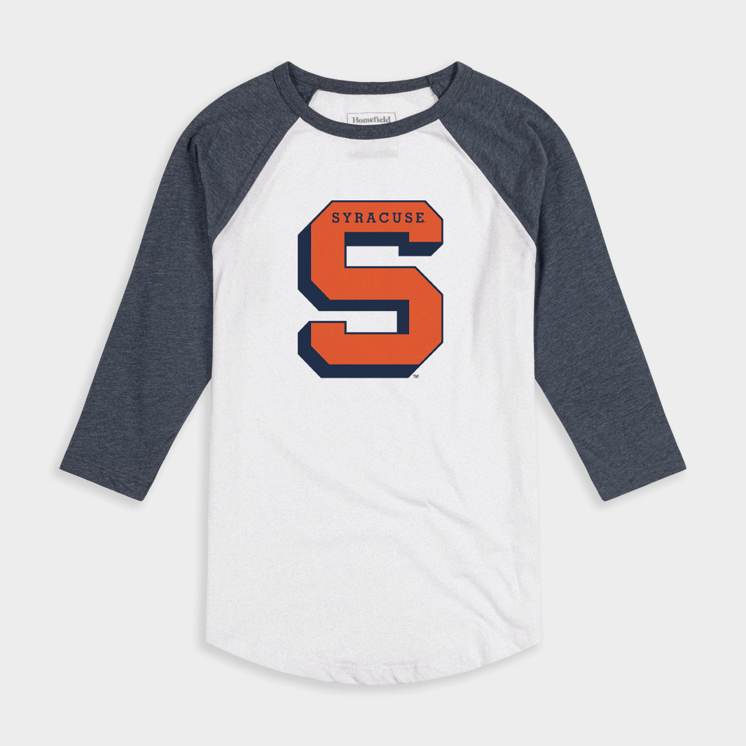 Syracuse Block "S" Baseball Tee Style001 Hoodie, Sweatshirt | PureTeeCo.com