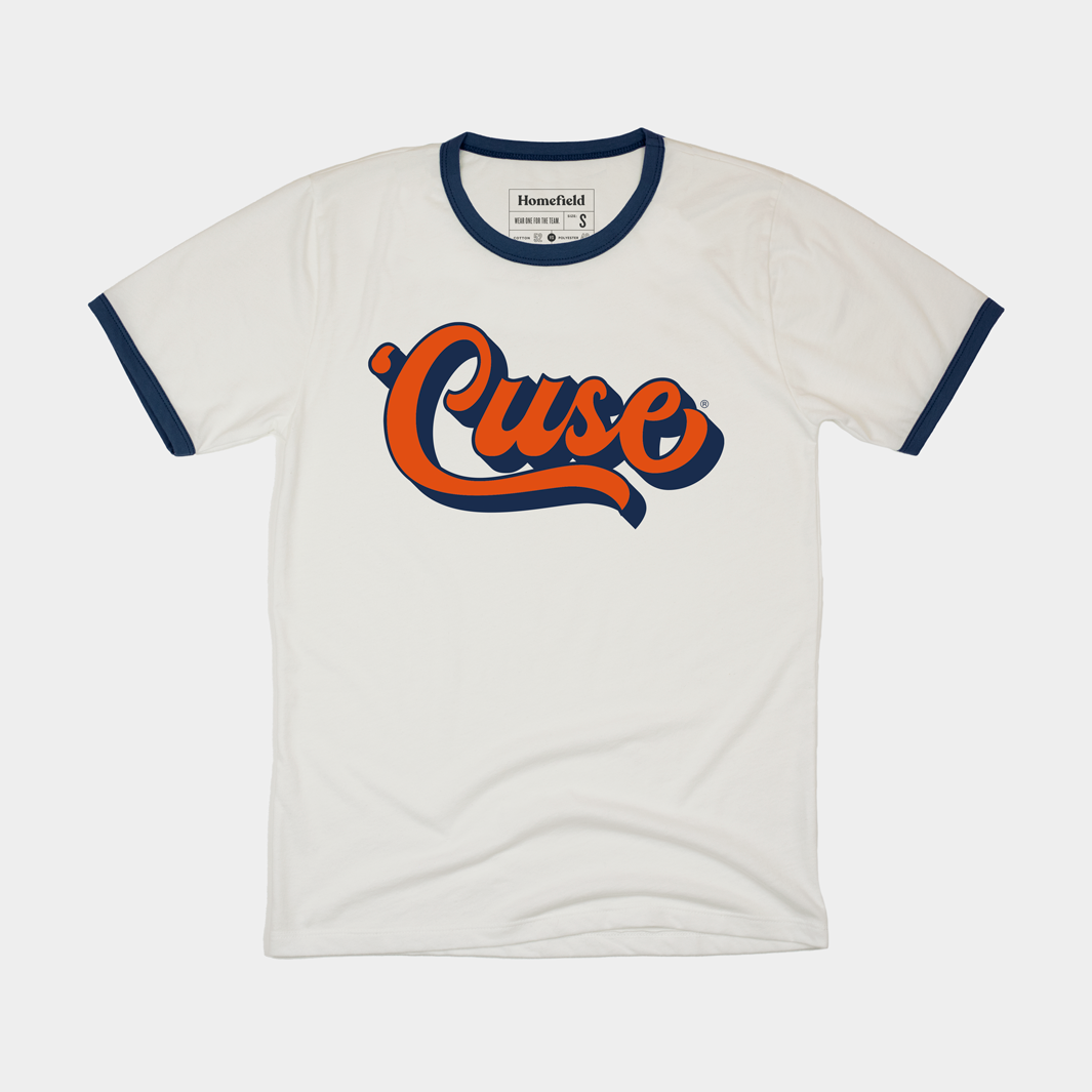 Syracuse Script "'Cuse" Ringer Tee Style001 Hoodie, Sweatshirt | PureTeeCo.com (Image 1)