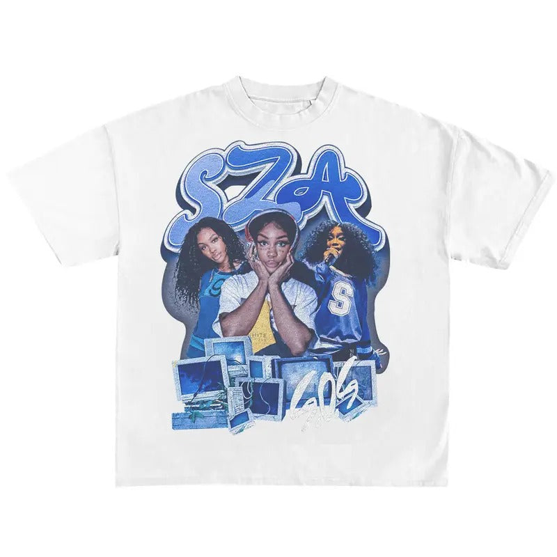 SZA Bootleg Shirt Black, Vintage Rap Hip Hop Tee SZA, Merch Oversized Heavy Cotton Tee, SZA Bootleg Shirt, Vintage...