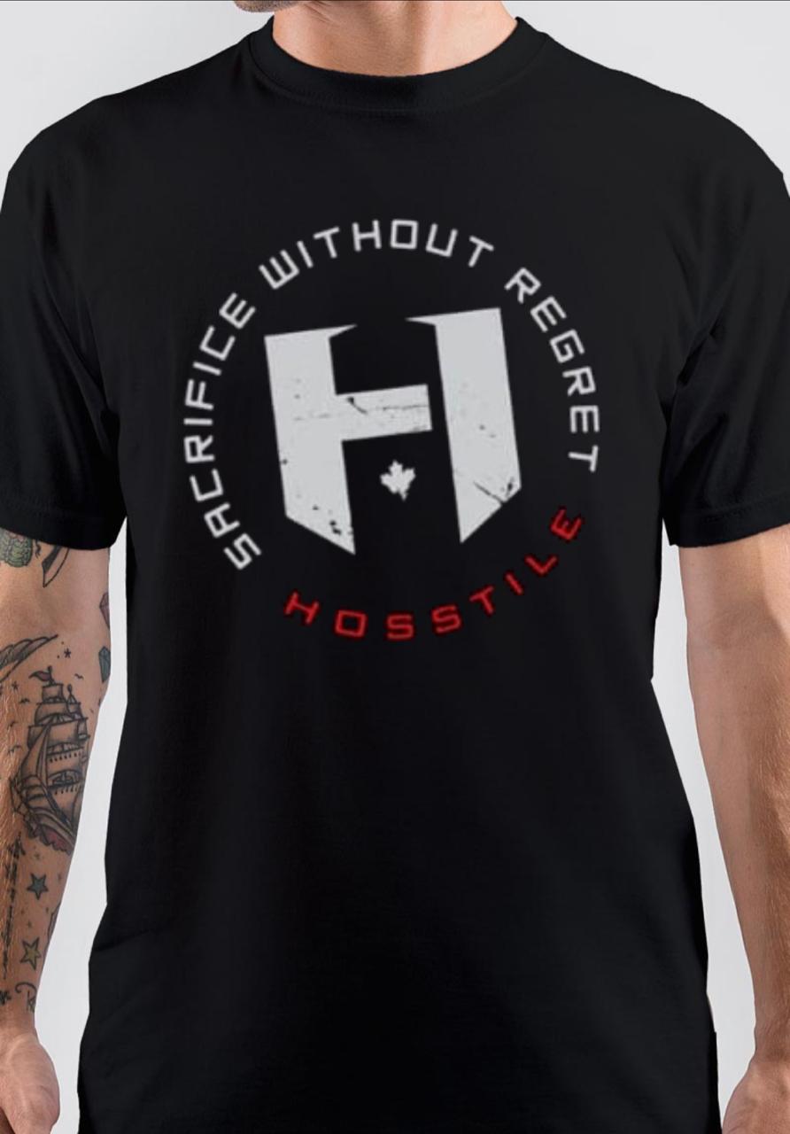 Sacrifice Without Regret Hostile Black T-Shirt Hoodie, Sweatshirt | PureTeeCo.com