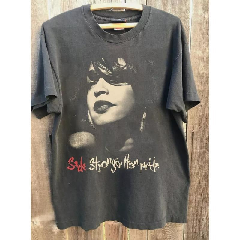 Sade Adu 90s Graphic Shirt, Pop Music Tour 2024 Men Women Unisex Tshirt Hoodie, Sweatshirt | PureTeeCo.com