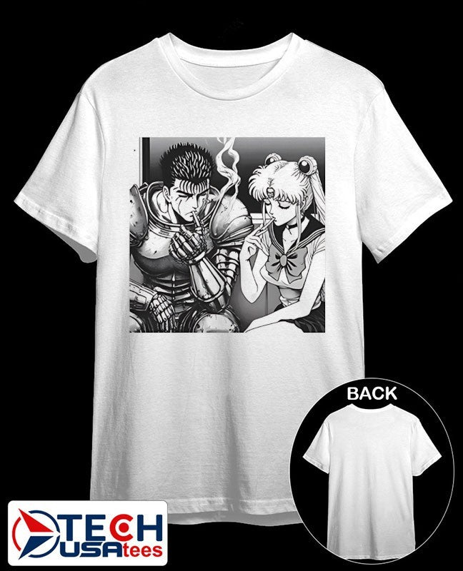 Sailor Moon X Berserk smoking shirt