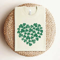 Saint Patrick's Day Heart Tshirt, Shamrock Shirt, Shamrock Heart Shirt, Saint Patrick's Heart TShirt, Clover Heart Shirt,...