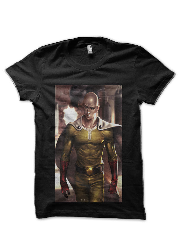 Saitama Black T-Shirt Style002 Hoodie, Sweatshirt | PureTeeCo.com