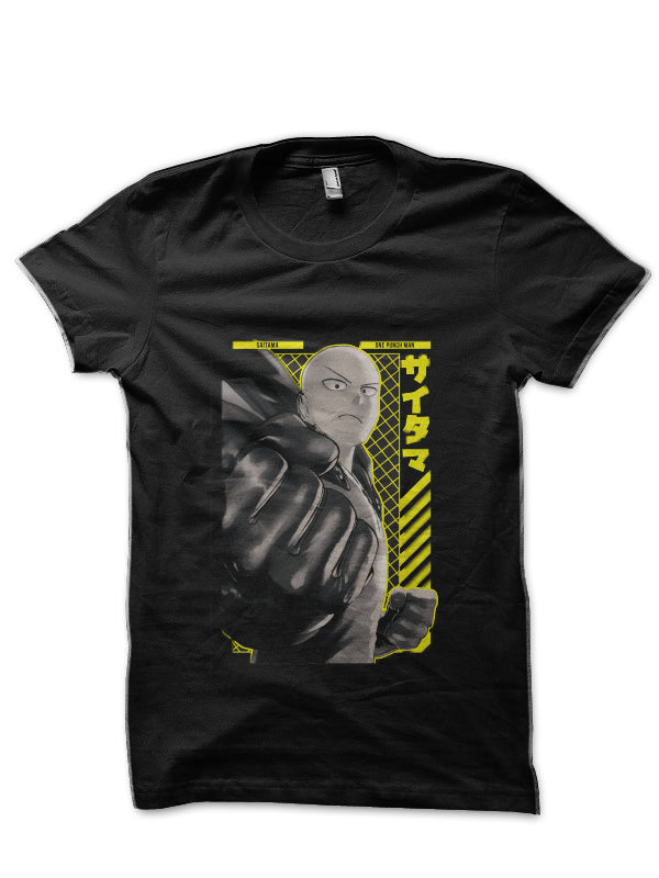 Saitama Black T-Shirt Style001 Hoodie, Sweatshirt | PureTeeCo.com