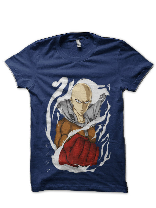 Saitama Navy Blue T-Shirt Hoodie, Sweatshirt | PureTeeCo.com