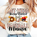 [Sale To 45% Off] Hot Mess Always Stressed Baseball Mama T-Shirt, Trendy Game Day Sports T-Shirt, Baseball Mom Bow...