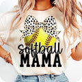 [Sale To 45% Off] Retro Softball Mama Coquette Shirt, Softball Mama T-Shirt, Softball Coquette Shirt, Game Day Softball...