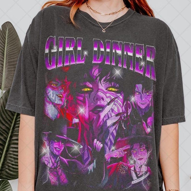 [Sale up to 30%] Limited Comfort Colors Girl Dinner Jinu T-Shirt, Girl Dinner Jinu Saja Boys Hunter Bootleg Fan...